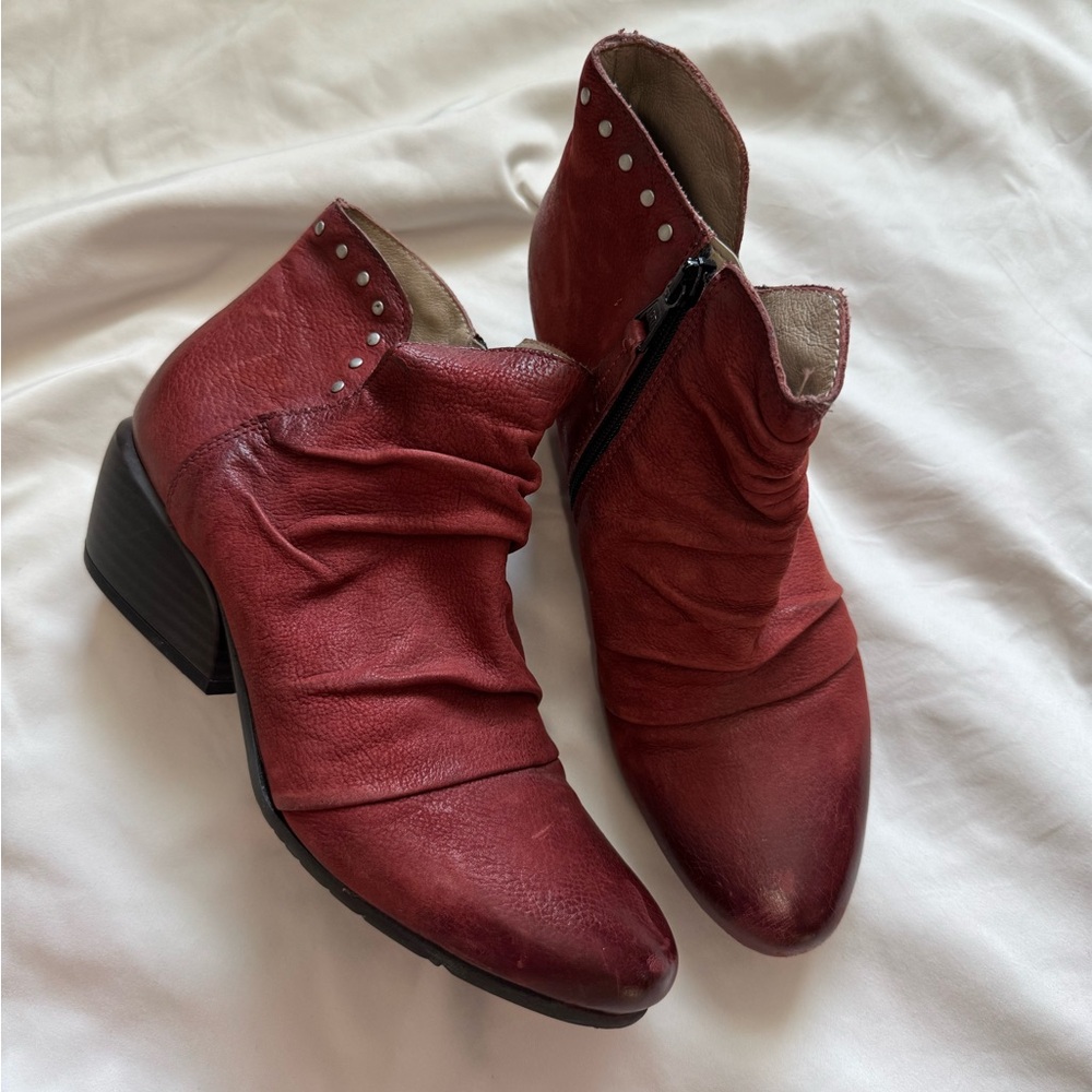 Miz Mooz Leather Ankle Booties